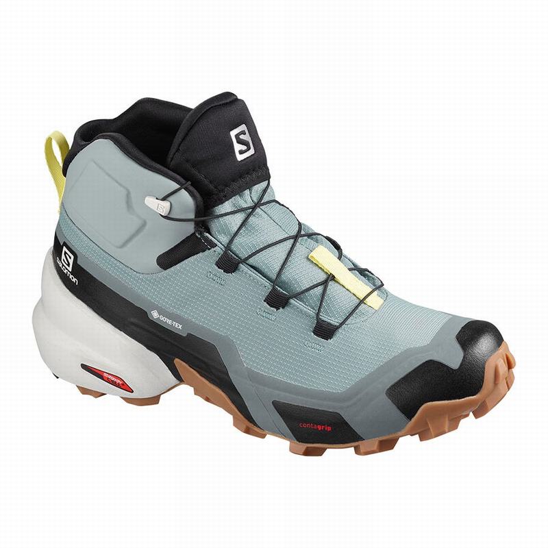 Salomon CROSS HIKE MID GORE-TEX Botas De Montaña Mujer - Verde - Colombia (42157-LAYW)